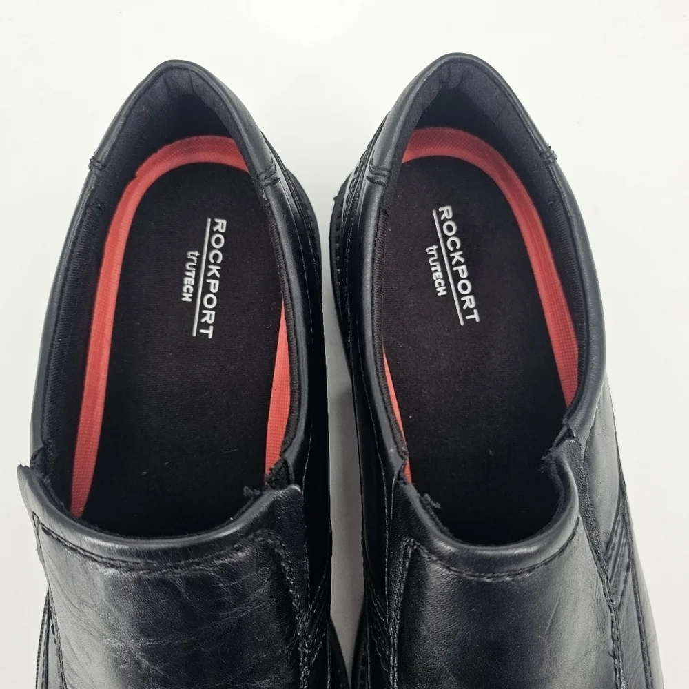 Rockport Classic Tradition Bike Toe Slip-On Black Mens Size 13 A13019